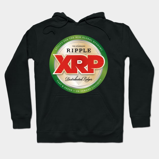 XRP Beer Label Hoodie by jeffsmoll